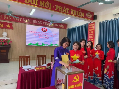 Đại hội Chi bộ trường THCS Nguyễn Văn Thuộc nhiệm kỳ 2025 - 2027